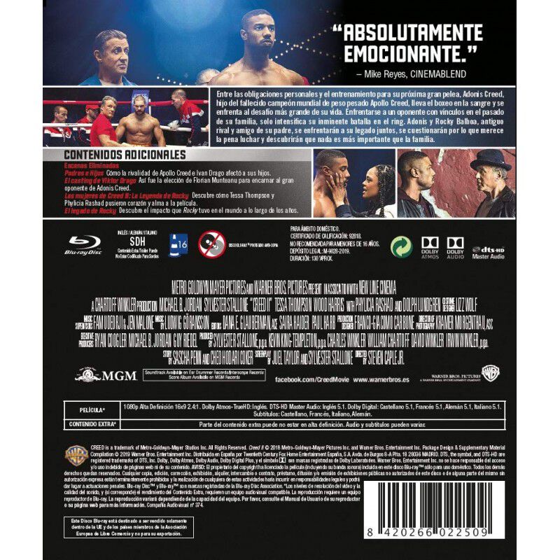 Creed Ii. La Leyenda De Rocky Blu-ray [blu-ray] image number null