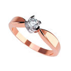 Anillo de Compromiso de 14K con Diamante de Laboratorio 0.20 CT F VS1 Talla 8.5 ORO ROSA 14K&ndash; / FJ770-20-14R-LG-85
