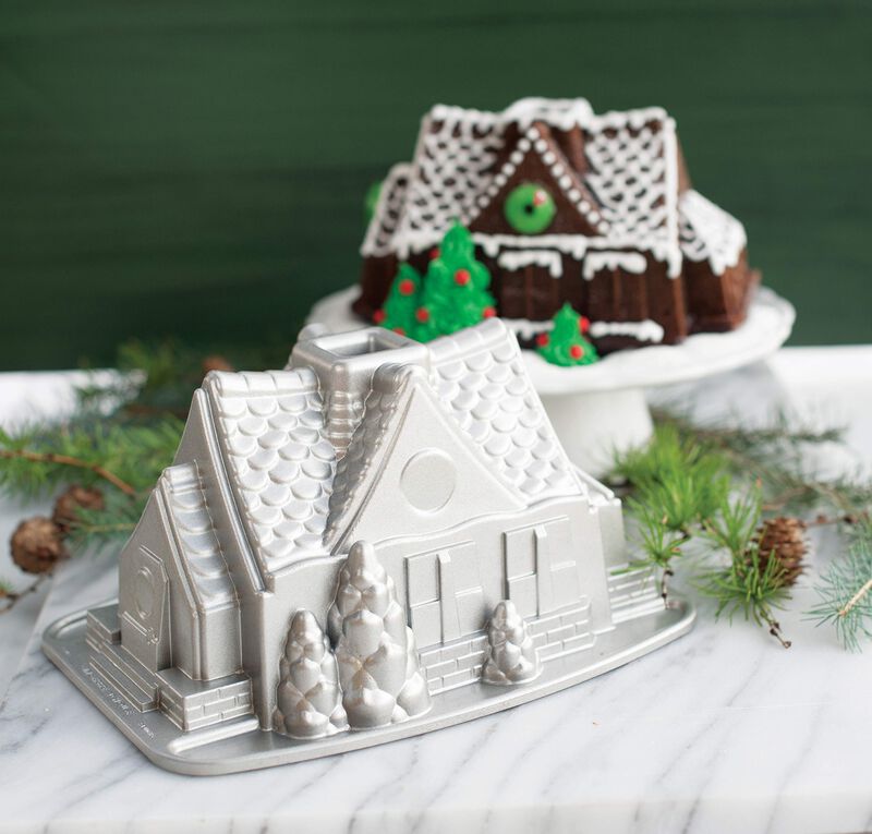 Bundt Pan Nordic Ware Gingerbread House, Alumin... image number null
