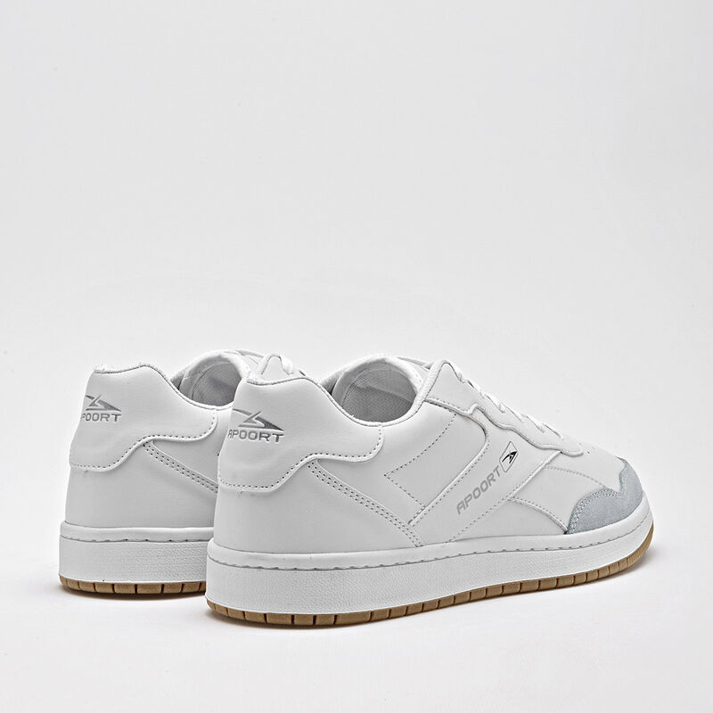 Apoort Tenis urbano para hombre blanco gris image number null