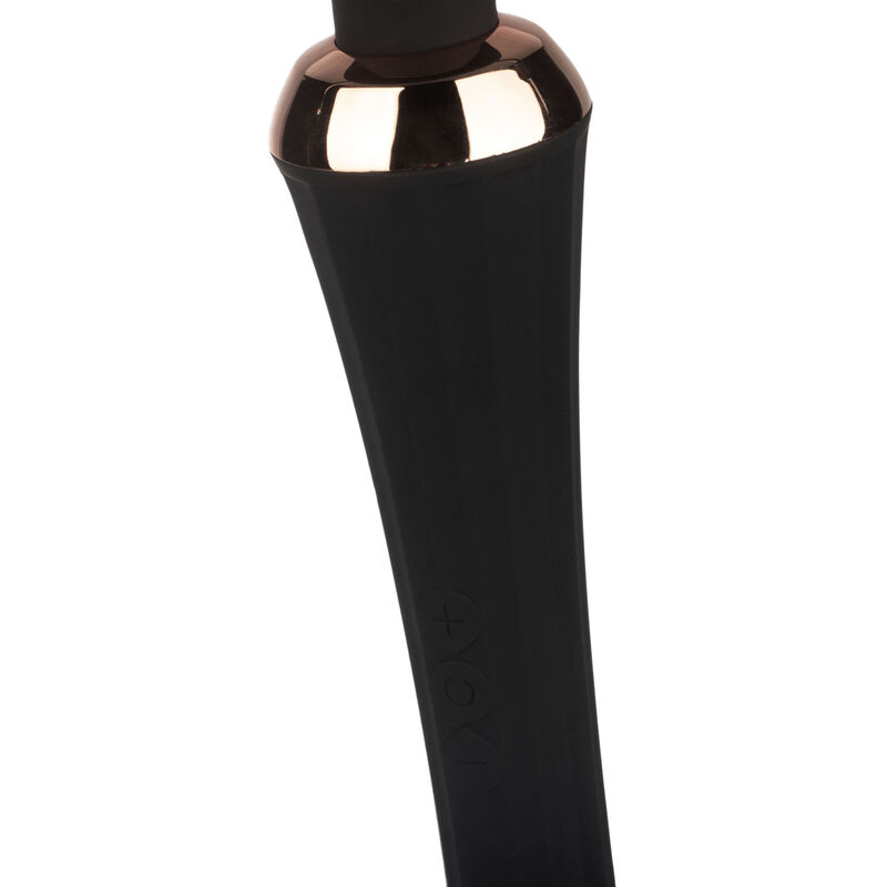 VIBRADOR MASAJEADOR DE VARITA DE SILICONA NEGRO image number null