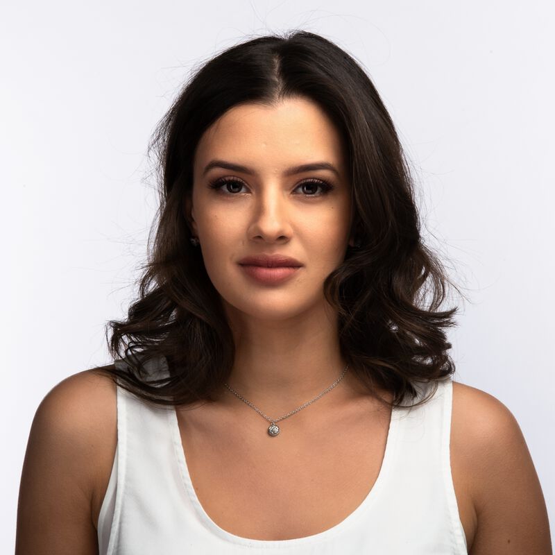 Collares Mujer Acero Inoxidable Piedra Drusa Cu... image number null