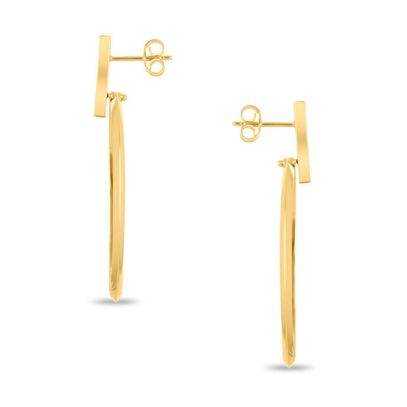 Aretes De Oro Amarillo 14k (35mm Aprox) image number null