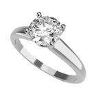 Anillo de Compromiso en Oro Blanco 10K con Circonia -  Talla:4/ FJ776-10W-CZ-4