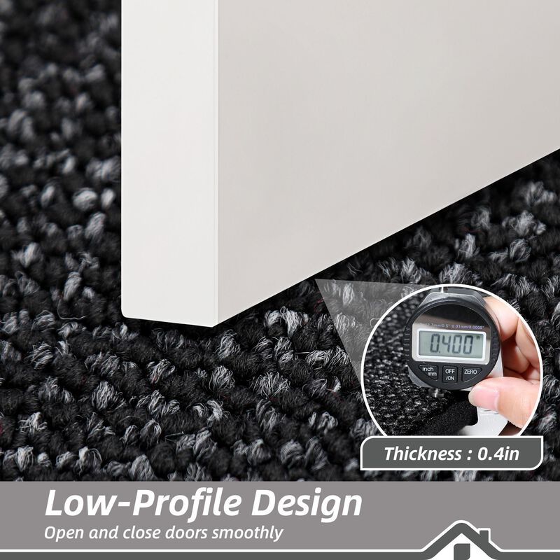 Alfombra Beqhause 51 cm X 122 cm Negra Lavable ... image number null