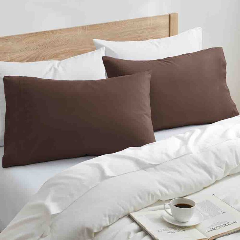 Fundas de Almohada Suaves y Duraderas Chocolate... image number null