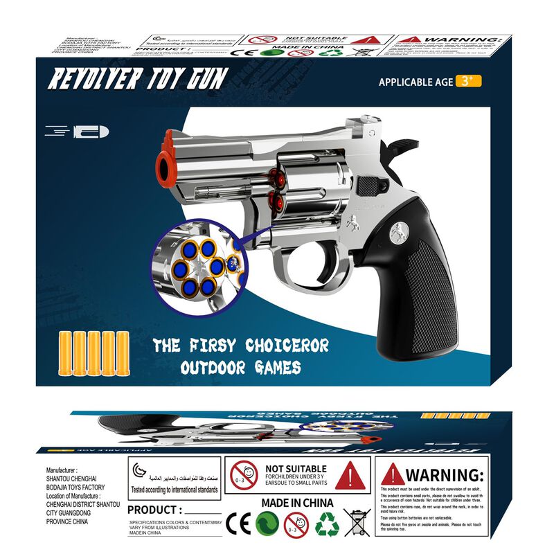 Pistola De Juguete Foam Blaster Soft Bullet Rev... image number null