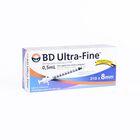 Jeringa Deschable Para Insulina Bd Ultra Fine 0.5ml 31g X 8mm 10pz