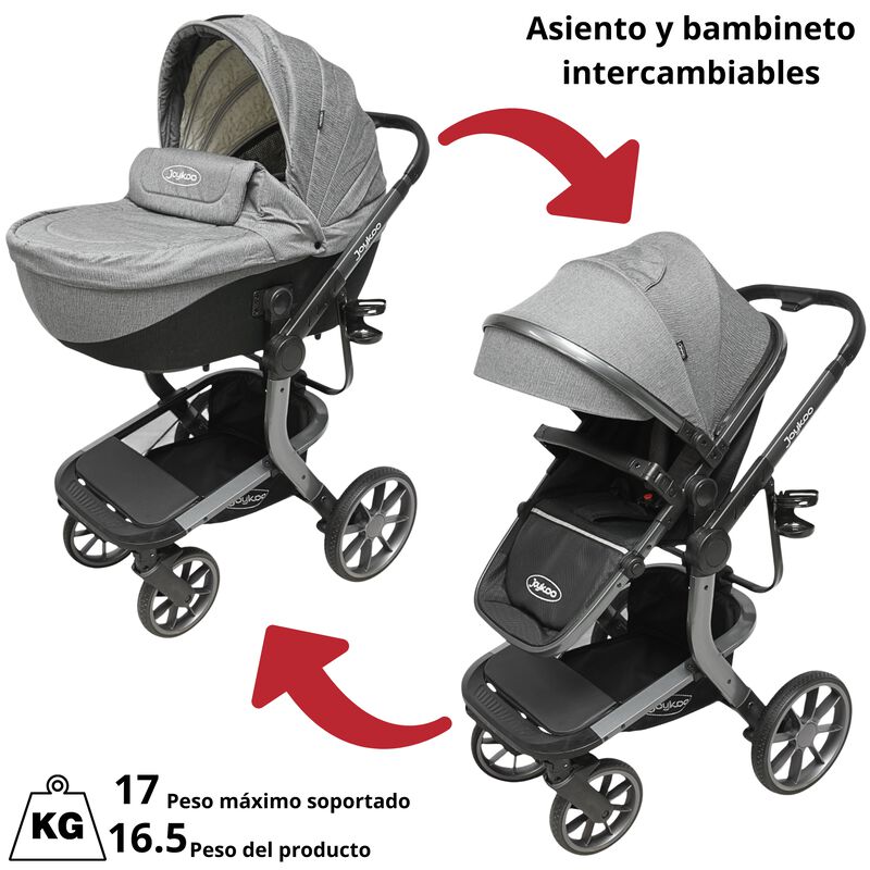 Carriola para Beb&eacute; Asiento Reversible Bambineto... image number null