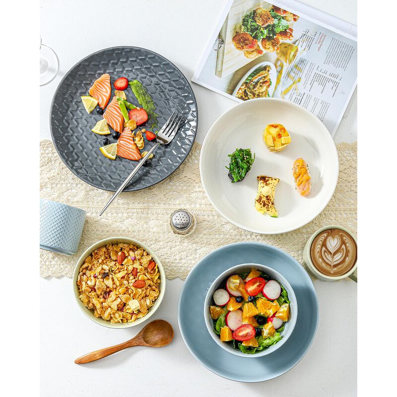 Platos de cena Hasense de 25 cm con relieve, ju... image number null