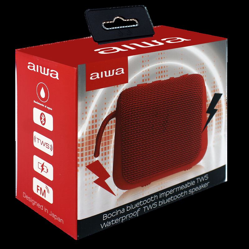 Aiwa Bocina Port&aacute;til AWKF3R-ROJA bluetooth inal... image number null