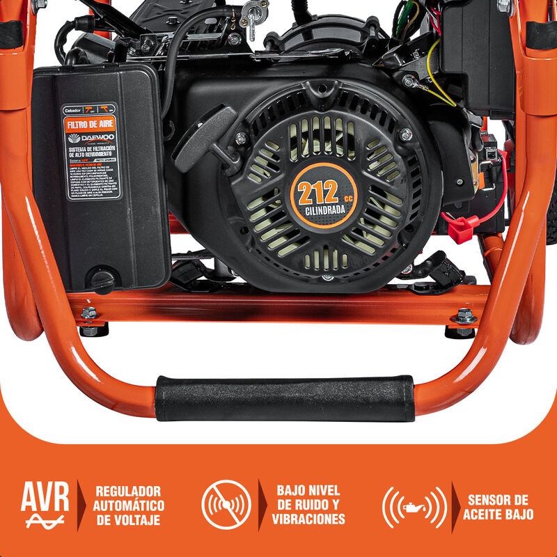DAEWOO Generador a Gasolina Potencia 3.2 kVA 21... image number null