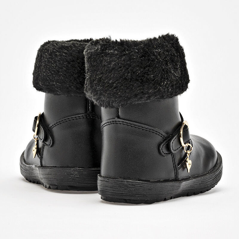 Yondeer Botitas para beb&eacute; ni&ntilde;a. Negro image number null