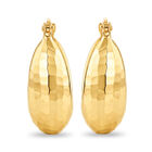 Arracadas Oro Amarillo Diamantado 10x15 Mm Luz | Bizzarro
