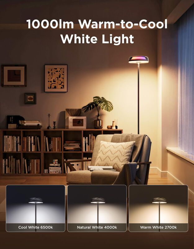 L&aacute;mpara De Pie Govee Uplighter Rgbic Ripple Pro... image number null