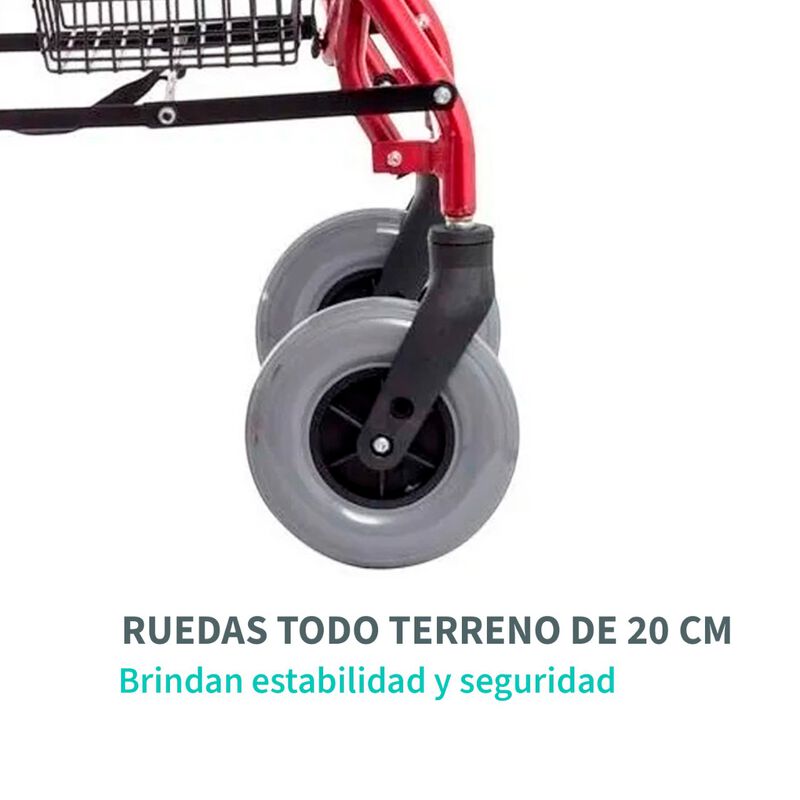 Andadera Rollator Con Descansapies Llanta Todo ... image number null