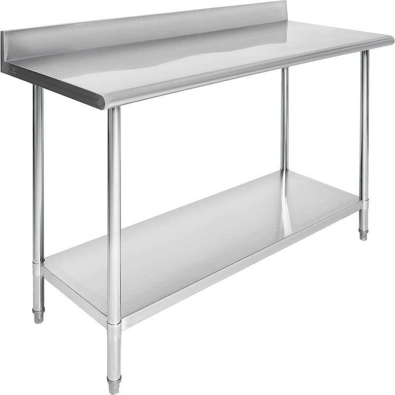 Mesa A Pared 100% Acero Inoxidable Ajustable 15... image number null