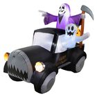 Inflable Halloween Camioneta Terrorifica Led 200 Cm