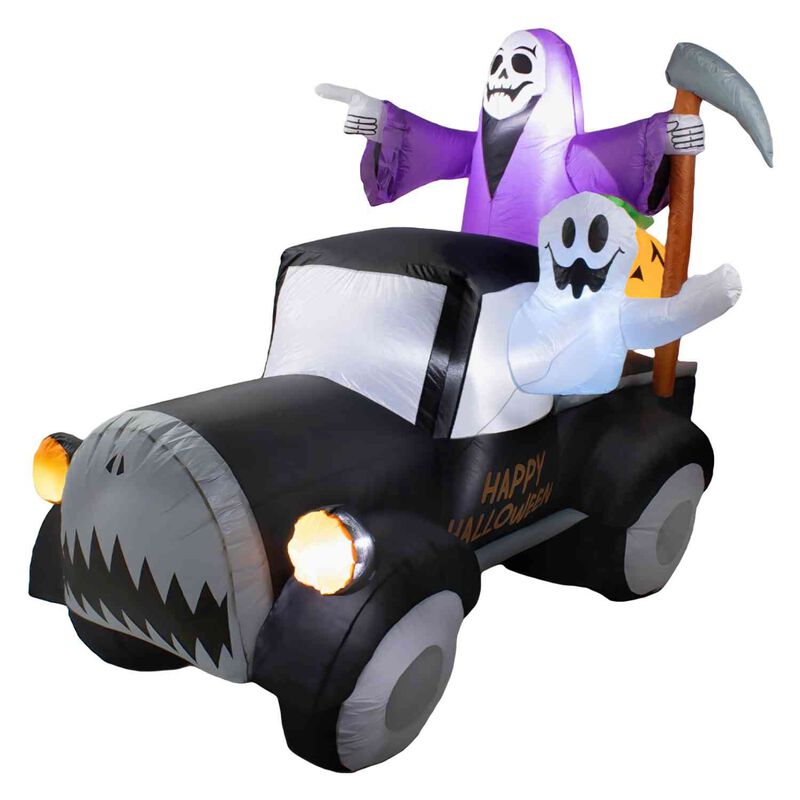 Inflable Halloween Camioneta Terrorifica Led 20... image number null