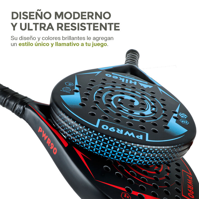Palas de Pádel con Fundas Pelotas y Grips Set d... image number null