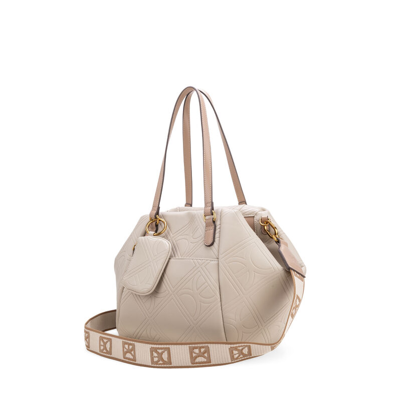 Bolsa Tote Mediana Con Monedero Color Camel image number null