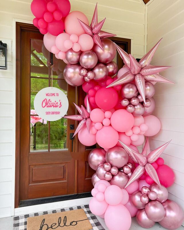 Globos De L&aacute;tex Rosa Kbzvnaf 30 cm, Paquete De ... image number null
