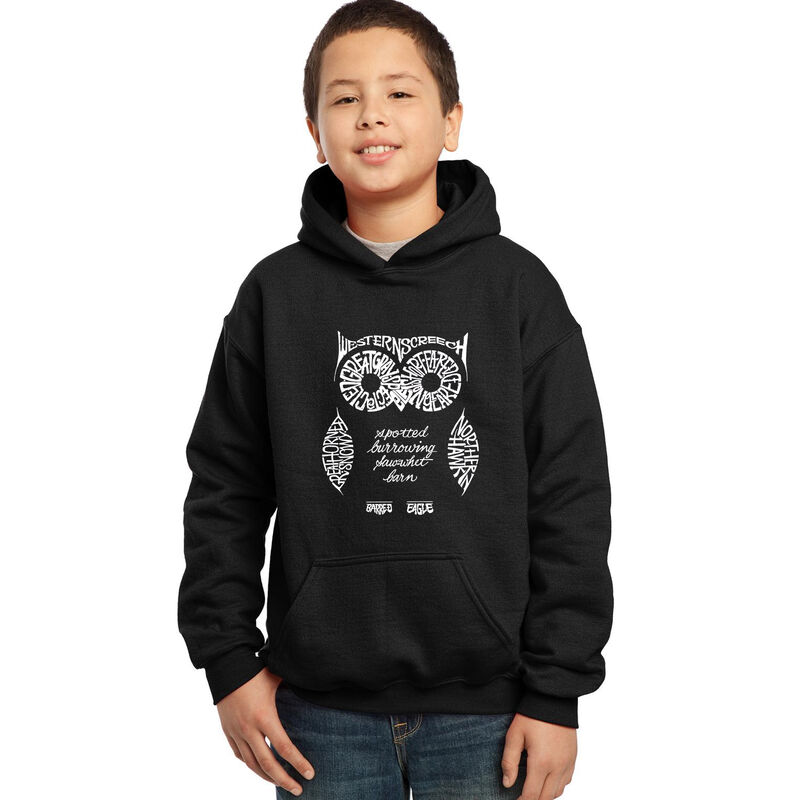 Sudadera Con Capucha Word Art Para Ni&ntilde;o - B&uacute;ho ... image number null