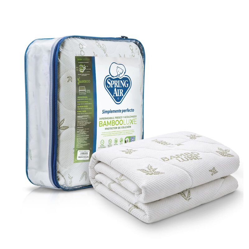 Protector De Colch&oacute;n Spring Air Bamboo Luxe Mat... image number null