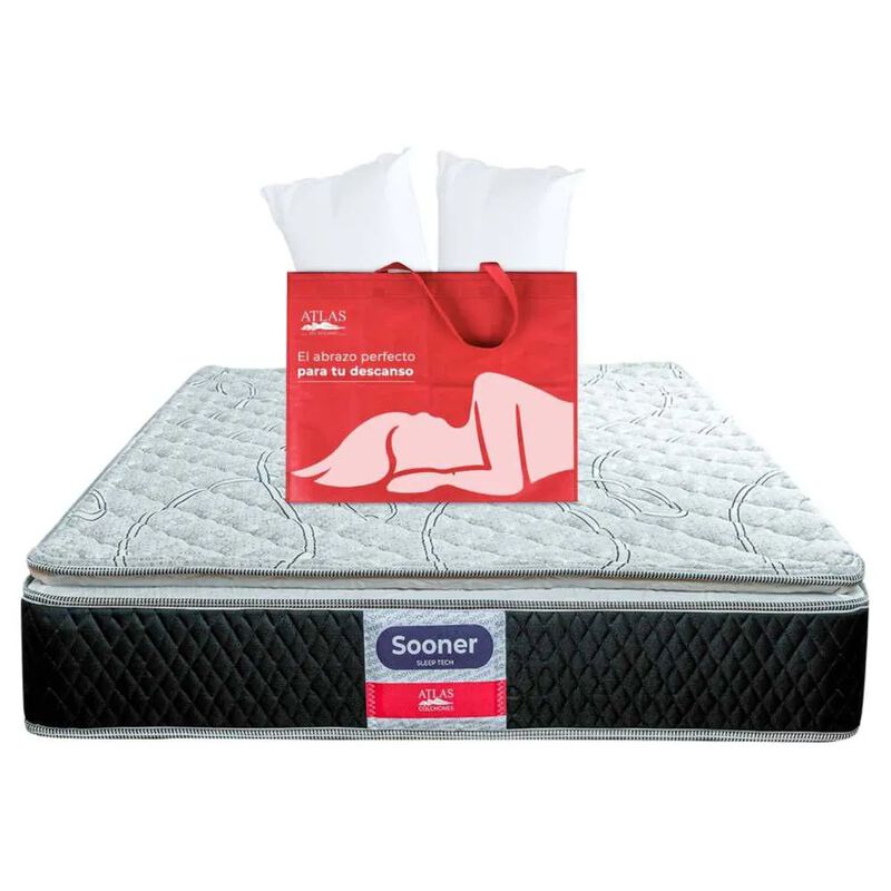 Colch&oacute;n King Sooner Atlas Sooner + Almohada Atl... image number null