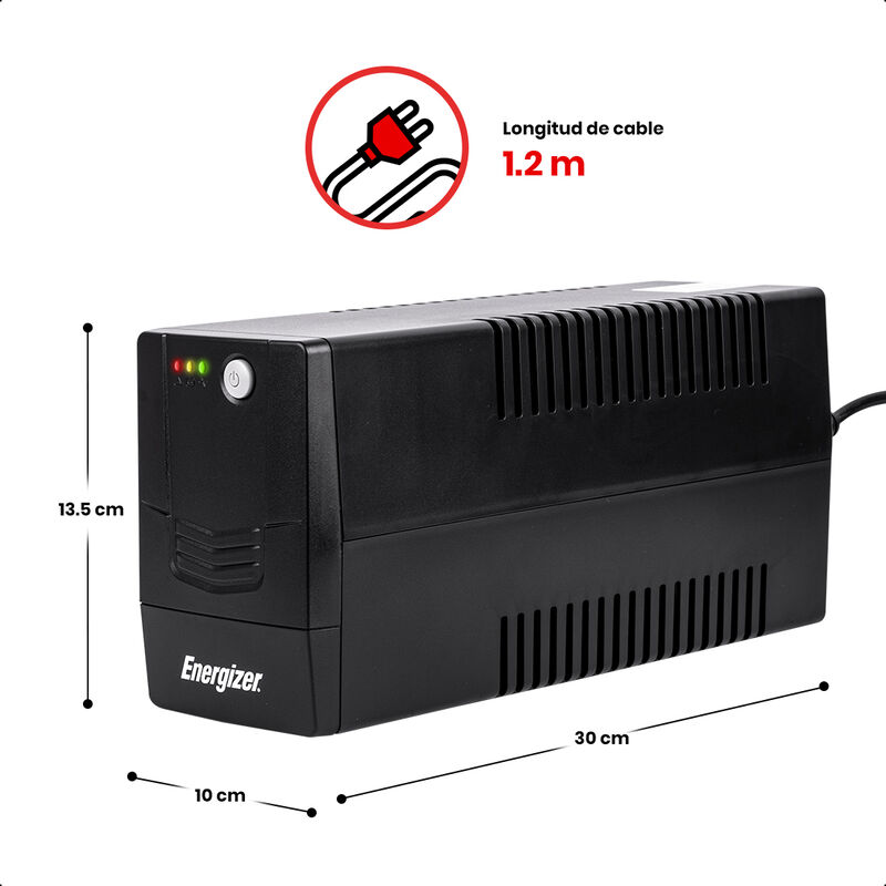 ENERGIZER No Break UPS 6 Contactos 400VA 240W image number null