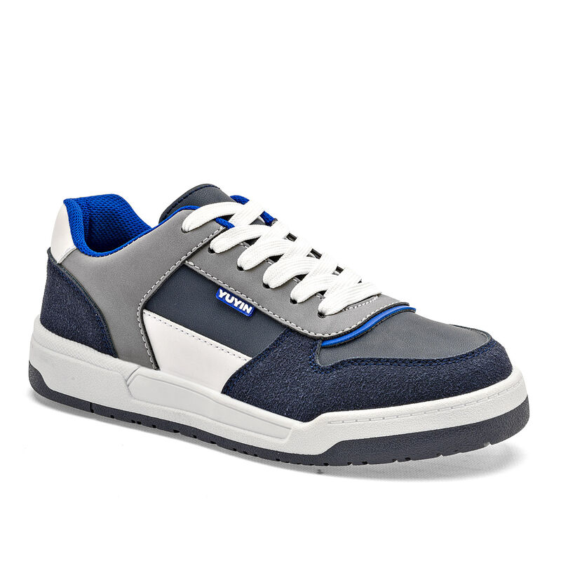 Yuyin Tenis urbano para ni&ntilde;o marino gris blanco image number null