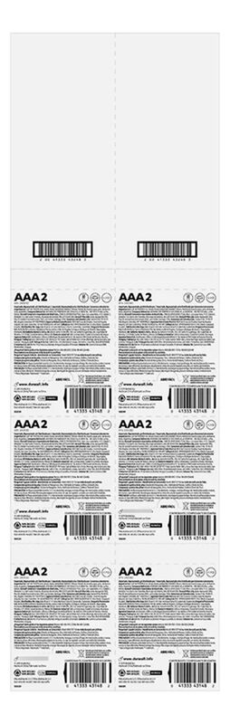 Pilas Duracell Alcalinas Aaa Tira 12 Unidades 1... image number null