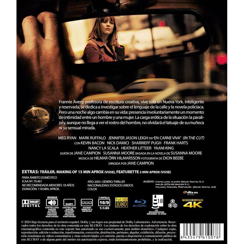 En Carne Viva [blu-ray.] (2003) In The Cut image number null