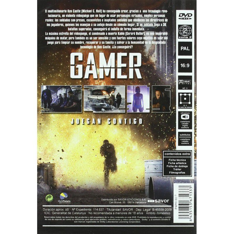 Gamer (dvd) image number null