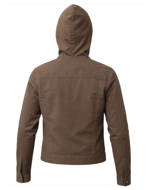 Chamarra Plus Mujer Con Gorro Afelpada image number null