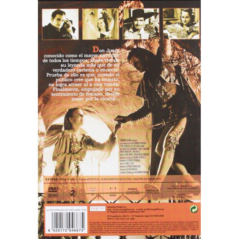 La Vida Privada De Don Juan (korda) (dvd) image number null