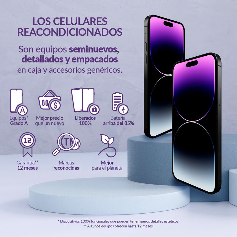 Apple Iphone 14 128gb Sim F&iacute;sica Reacondicionad... image number null