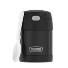 Tarro Aislante Para Alimentos Thermos Funtainer, 300 Ml, Negro Con Cuchara