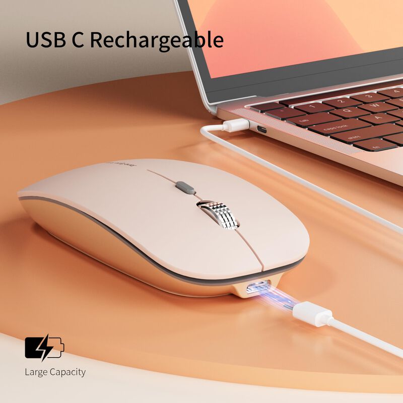 Rat&oacute;n Inal&aacute;mbrico Uciefy Q5 Slim Recargable 2.4... image number null
