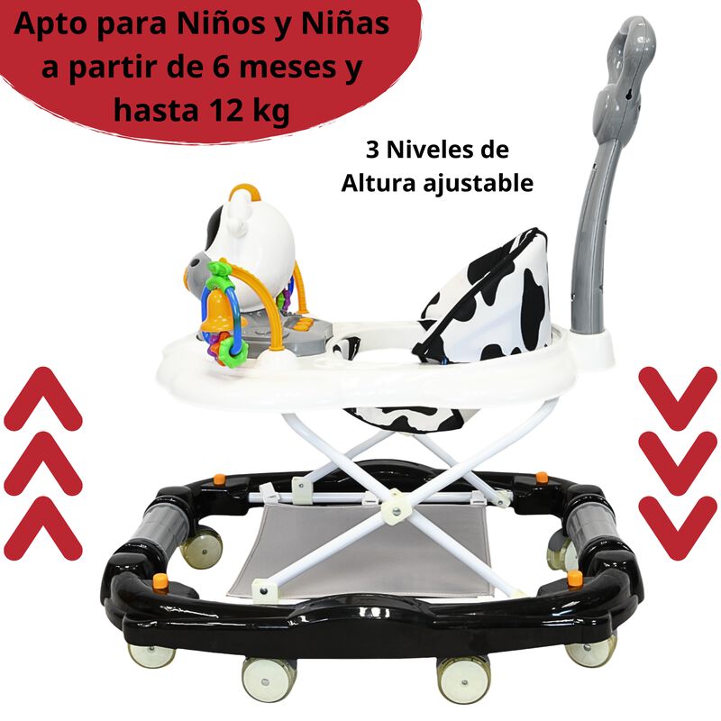 Andadera para Bebé Mecedora Vaca con Sonido Bas... image number null