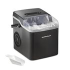M&aacute;quina Para Hacer Hielo Hamilton 86151 Hace 2 Tama&ntilde;os De Hielo Luces Indicadoras 11kg Negra