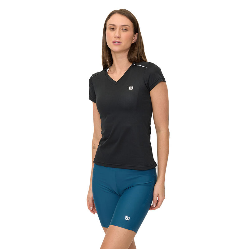 Playera deportiva Wilson para mujer NEGRO MD image number null