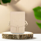Wallt Bag Guess Beige Logo Grabado
