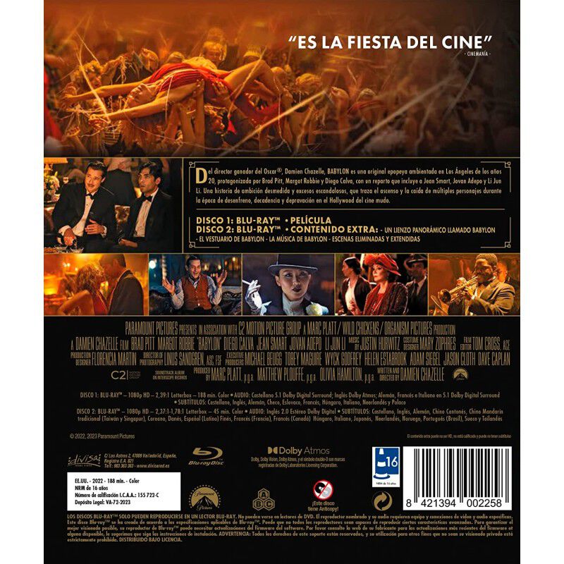 Babylon (Blu-ray + Blu-ray Extras) [Blu-ray] image number null