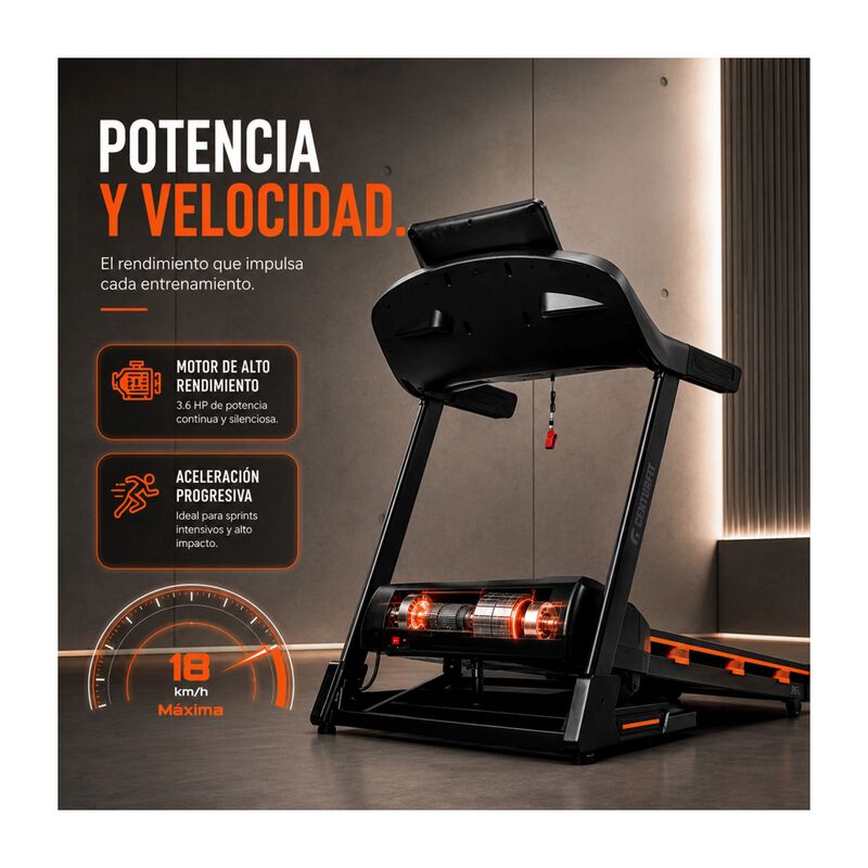 Caminadora Electrica Plegable 4.5hp 18m/h Bluet... image number null