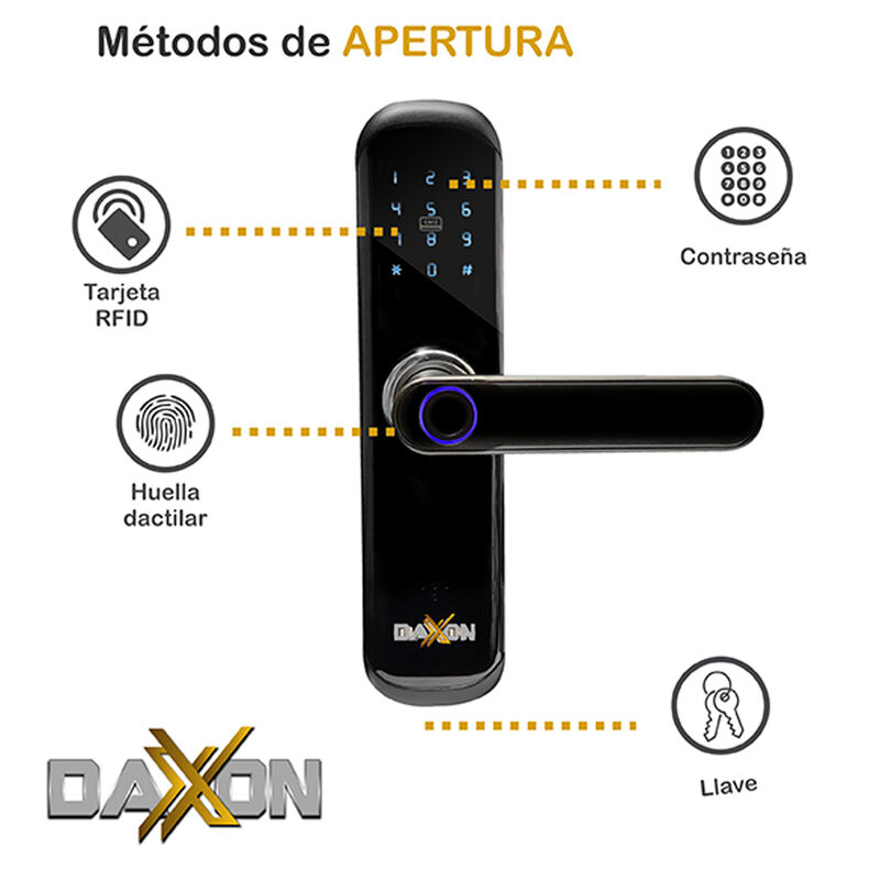 Cerradura Chapa Inteligente Wi-Fi Mod-B110 Daxx... image number null