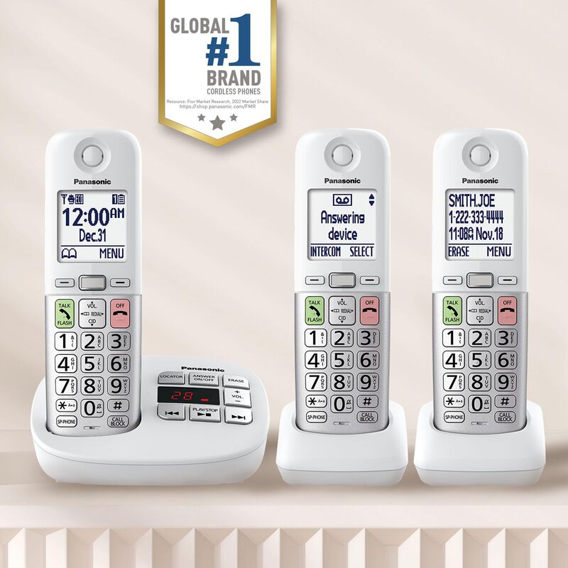 Tel&eacute;fono Inal&aacute;mbrico Panasonic Kx-tgu433w Con P... image number null