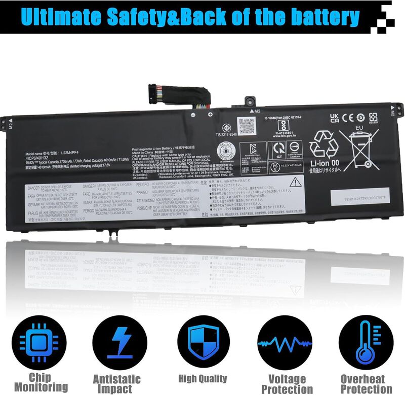 Bater&iacute;a Para Port&aacute;til Aomka L22m4pf4 15,52 v 73... image number null