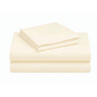 Juego de S&aacute;banas Tacto Algod&oacute;n Suaves y Duraderas Matrimonial Hueso Kyuden Home