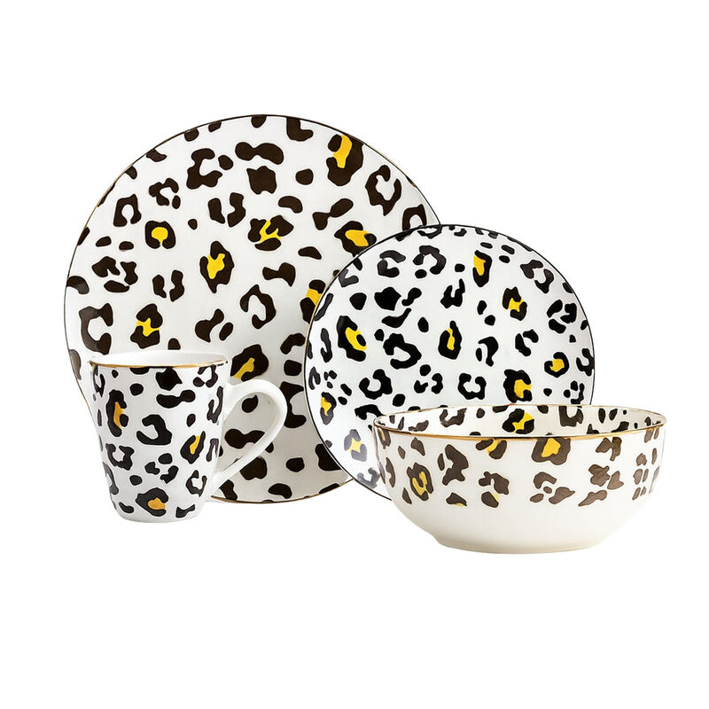 Vajilla Animal Print para 6 Personas - Cer&aacute;mica... image number null